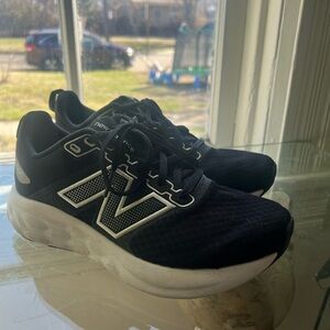 New Balance Black & White Athletic Sneakers